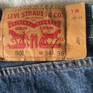 Levi's Classic Blue Straight Jeans